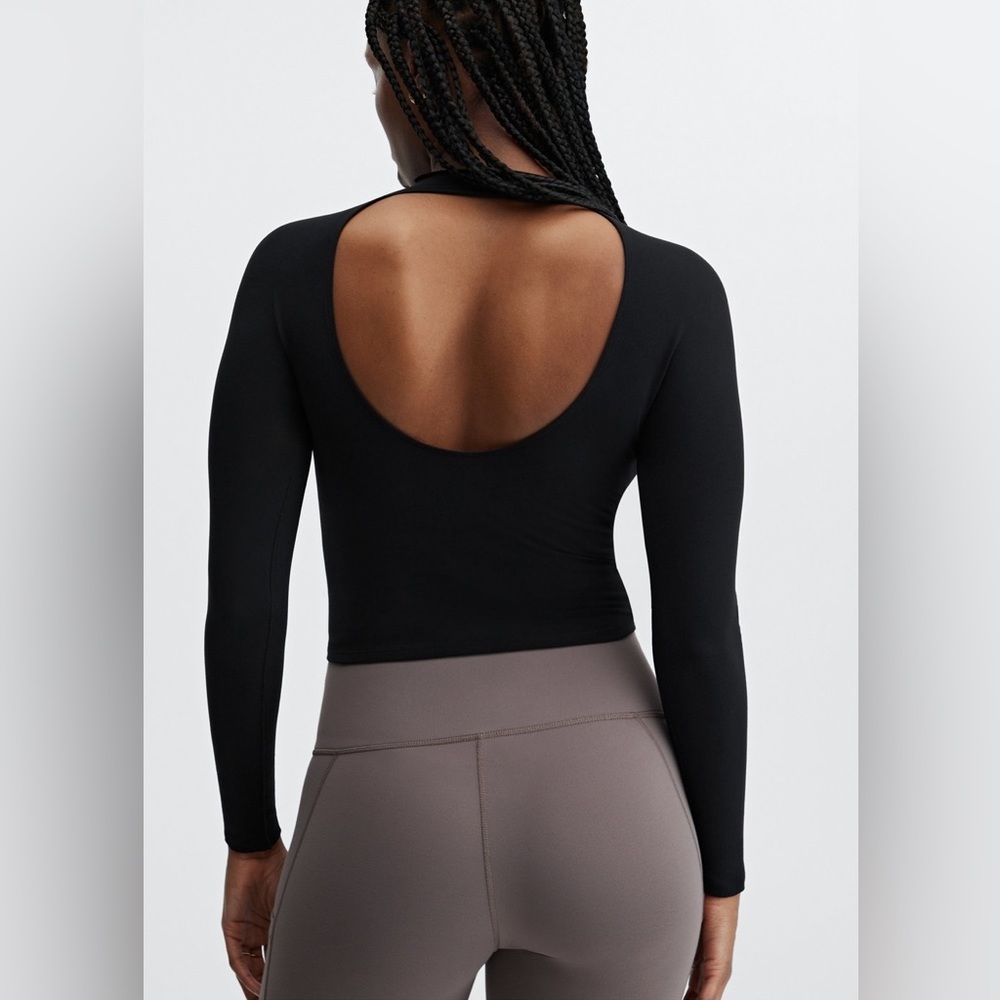 Fabletics Open Back Long Sleeved Top